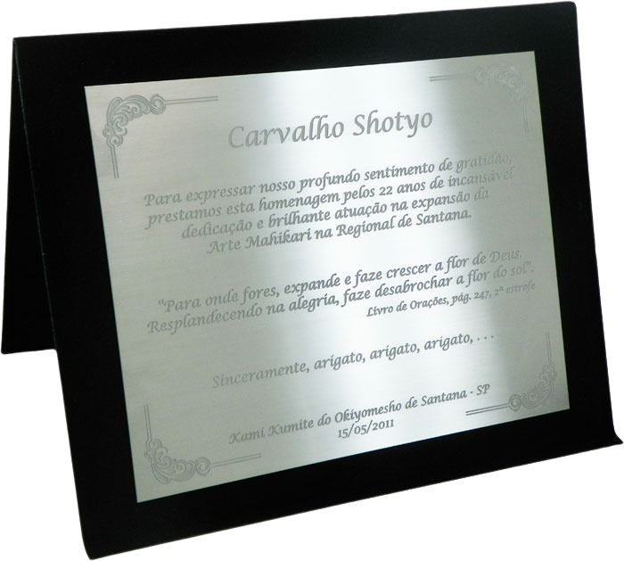 Porta-Placa Preto